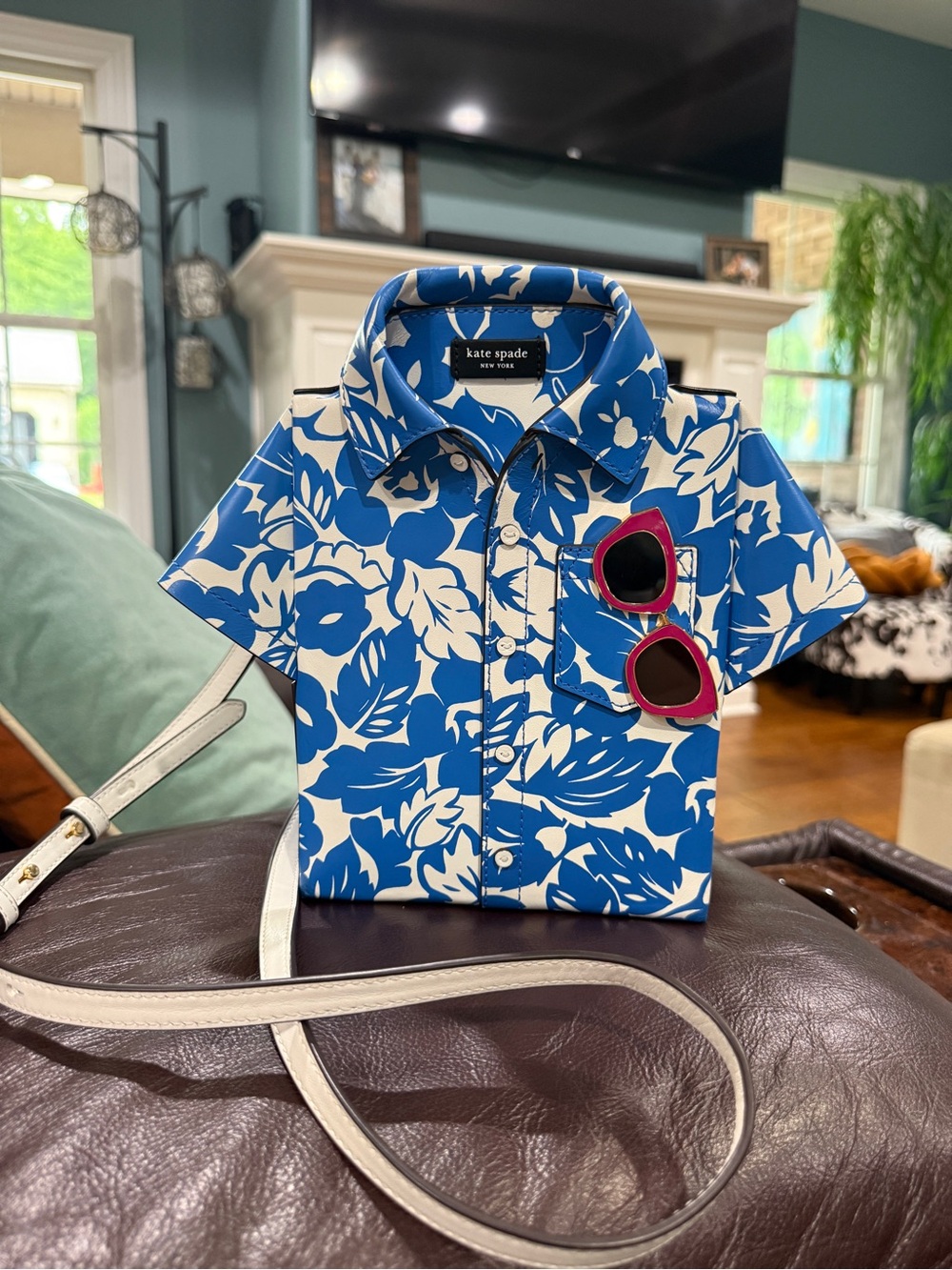 kate spade Blue & White Floral Button-Down Shirt